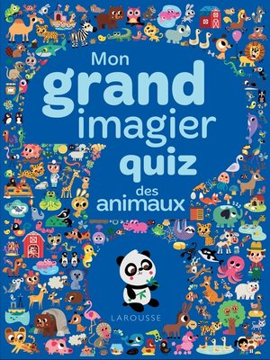 cover image of Mon grand imagier quiz--Les animaux